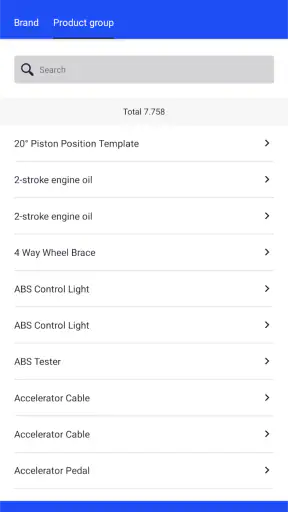 TecDoc Catalogue screenshot