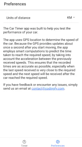 Temporizador Coche - 0-100km/h screenshot