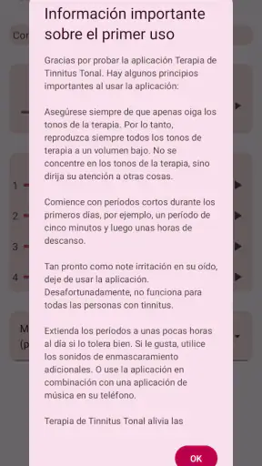 Terapia de Tinnitus Tonal screenshot