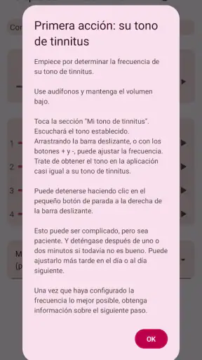 Terapia de Tinnitus Tonal screenshot