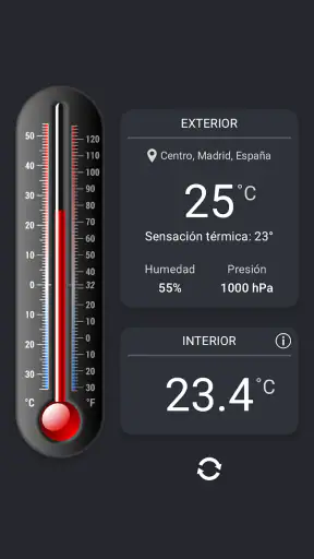 Termómetro++ ambiente screenshot