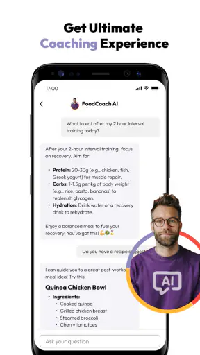 The Athlete's FoodCoach screenshot