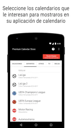Tienda de Calendarios Premium screenshot