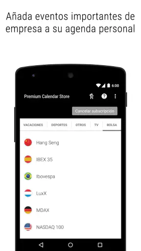 Tienda de Calendarios Premium screenshot