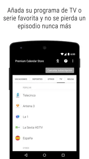 Tienda de Calendarios Premium screenshot