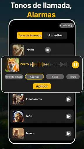 Tonos de animales y pájaros screenshot