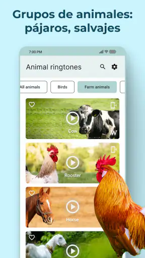 Tonos y Sonidos de Animales screenshot