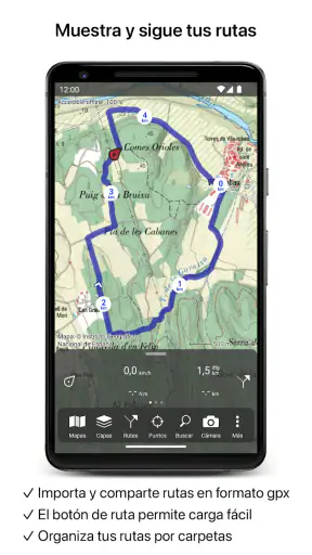 Topo GPS screenshot