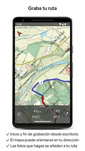 Topo GPS screenshot