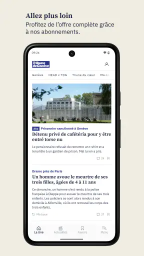 Tribune de Genève screenshot