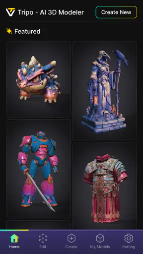 Tripo - AI 3D Modeler screenshot