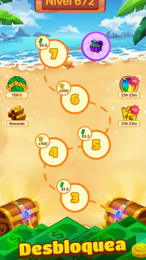 Tropical Crush: Dinero Real screenshot