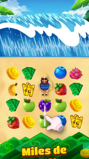 Tropical Crush: Dinero Real screenshot