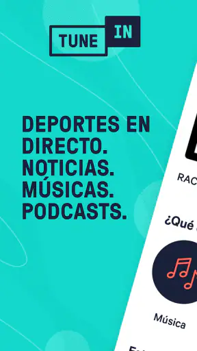 TuneIn Radio: música, fm radio screenshot