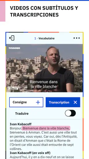 TV5MONDE EDU: aprender screenshot