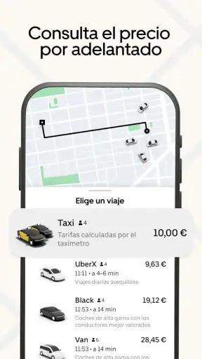 Uber - Viajes en taxi y más screenshot