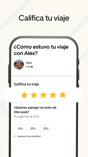 Uber - Viajes en taxi y más screenshot