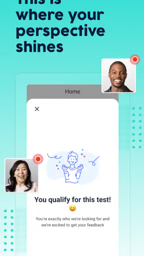 UserTesting screenshot
