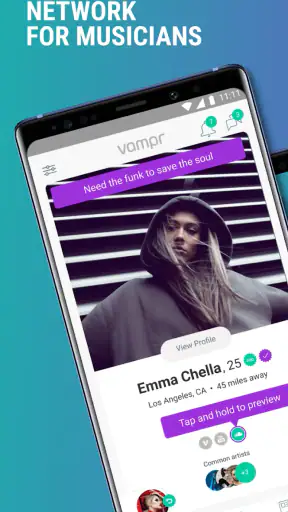 Vampr - Find & Meet Musicians screenshot