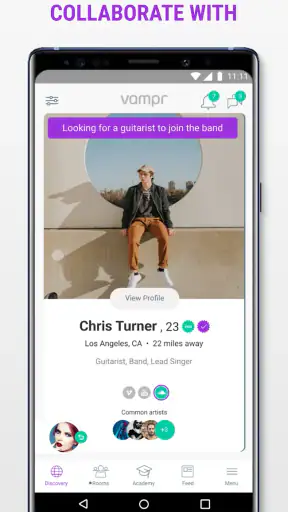 Vampr - Find & Meet Musicians screenshot