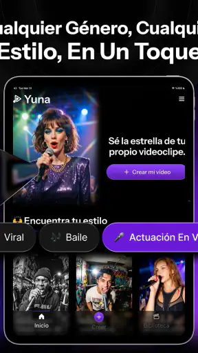 Vídeo musical IA: Yuna screenshot