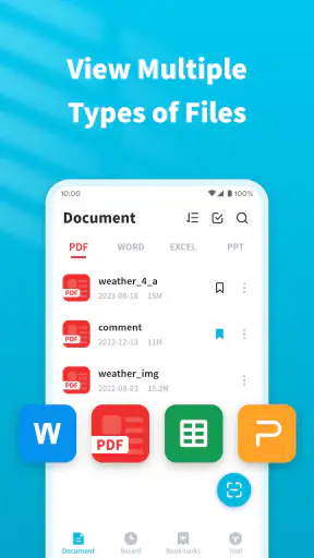 Visor de PDF y escáner screenshot