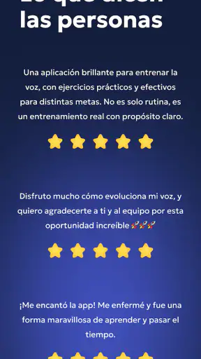 Vocal Image: Coach de Voz IA screenshot