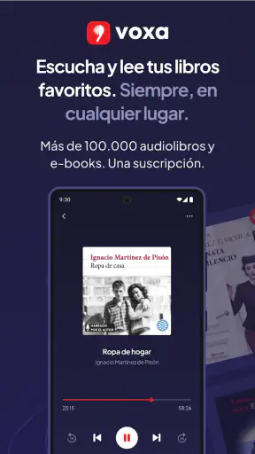 Voxa - Audiolibros y E-books screenshot