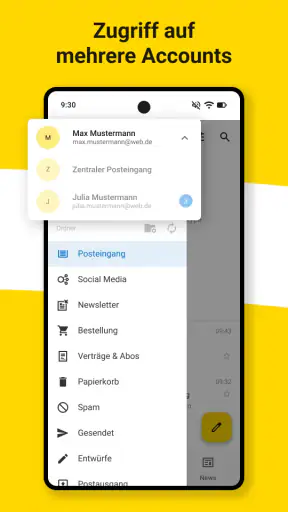 WEB.DE Mail, Cloud & News screenshot