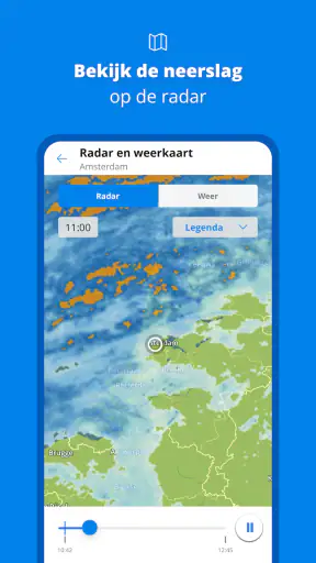 Weeronline: weer & buien radar screenshot