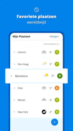 Weeronline: weer & buien radar screenshot
