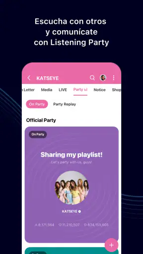 Weverse, Acércate a tu artista screenshot