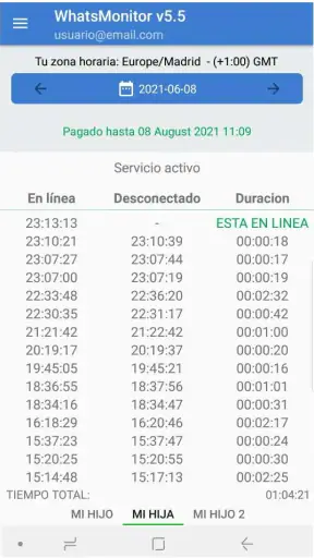 WhatsMonitor Online screenshot