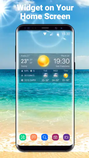 Widget pronóstico del tiempo screenshot