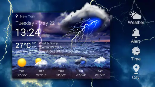 Widget pronóstico del tiempo screenshot