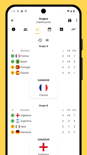 Winner - Organizar torneos screenshot