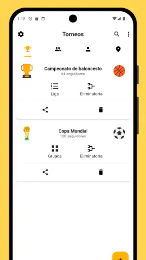 Winner - Organizar torneos screenshot