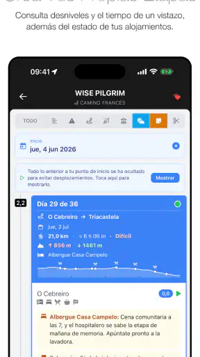 Wise Pilgrim Camino Francés screenshot