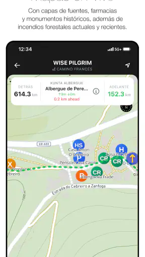 Wise Pilgrim Camino Francés screenshot