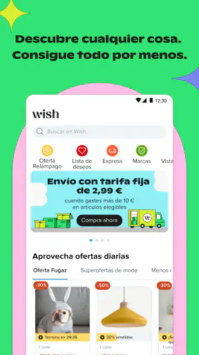 Wish: compra y ahorra screenshot