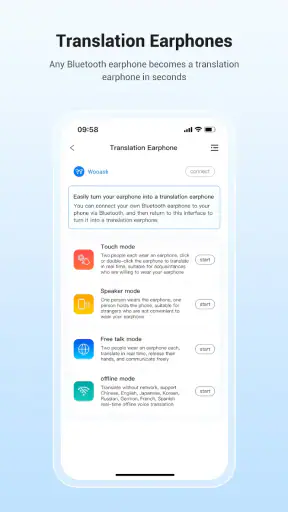 Wooask | Offline translation screenshot