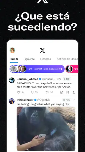 X (Anteriormente Twitter) screenshot