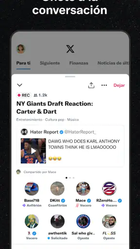 X (Anteriormente Twitter) screenshot
