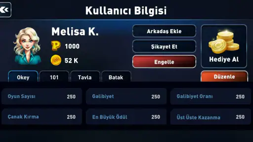 101 Okey Oyna - Sesli Muhabbet screenshot