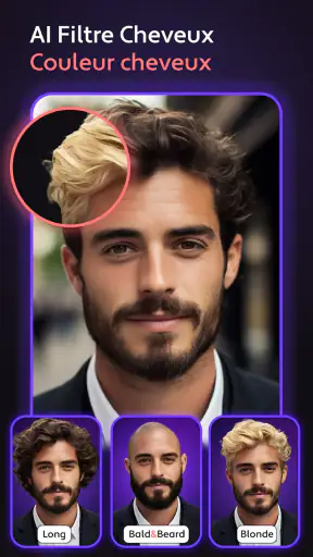 IA Coiffure Simulation, Beauté screenshot