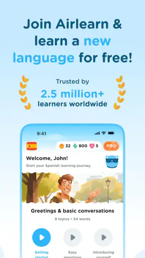 Airlearn - Cours de langue screenshot