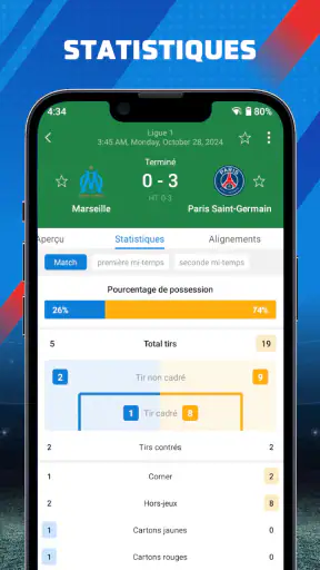 AiScore - Résultats en Direct screenshot