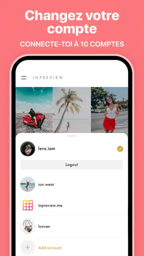 Aperçu pour flux Instagram screenshot