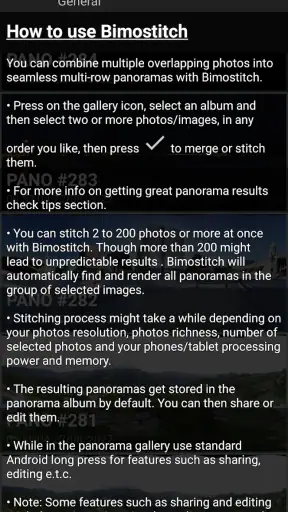 Bimostitch Panorama Pro screenshot