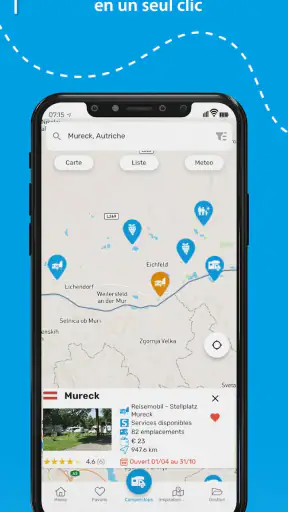 Camperstop-App – Camping-car screenshot